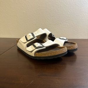 Birkenstock Sandals Size 36 White Leather